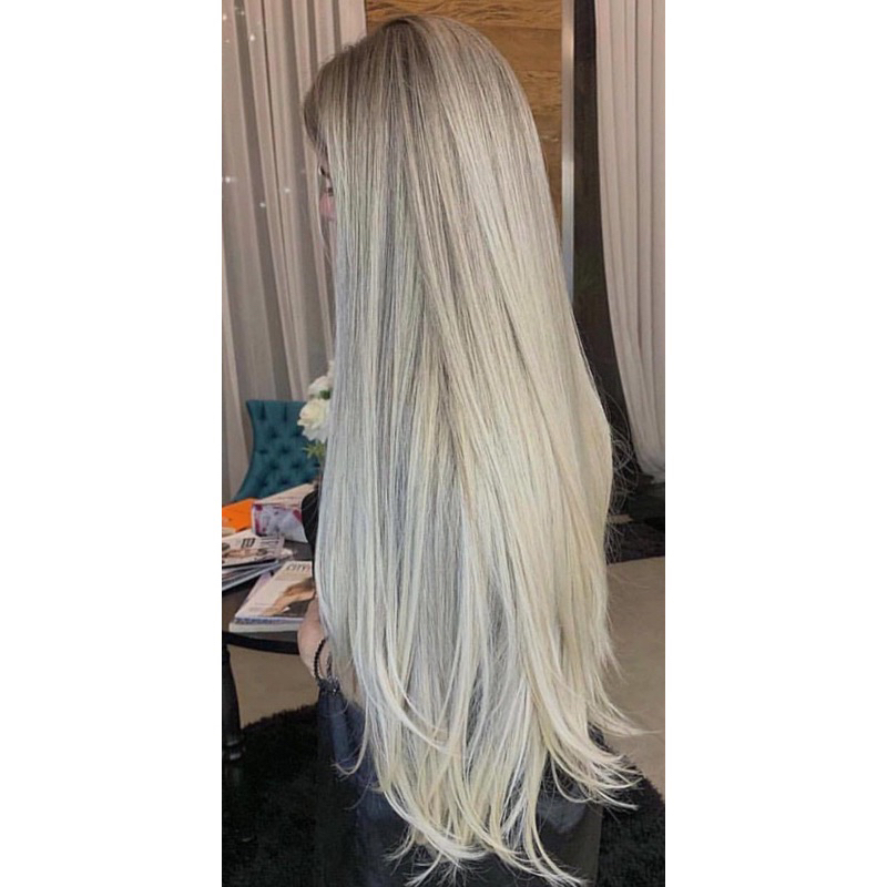 cabelo bio humano russo misto LINHA AA com tic tac o tiara de silicone (escolher no chat)