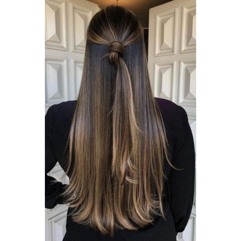 cabelo bio humano russo misto LINHA AA com tic tac o tiara de silicone (escolher no chat)