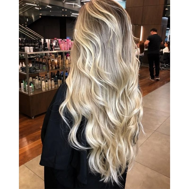 cabelo bio humano russo misto LINHA AA com tic tac o tiara de silicone (escolher no chat)