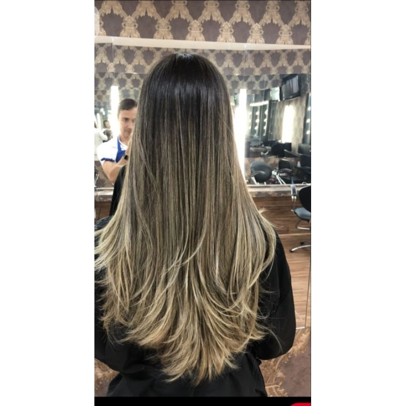 cabelo bio humano russo misto LINHA AA com tic tac o tiara de silicone (escolher no chat)