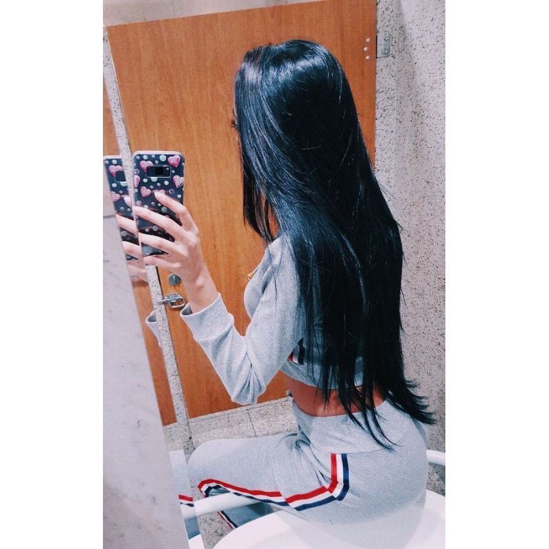 cabelo bio humano russo misto LINHA AA com tic tac o tiara de silicone (escolher no chat)