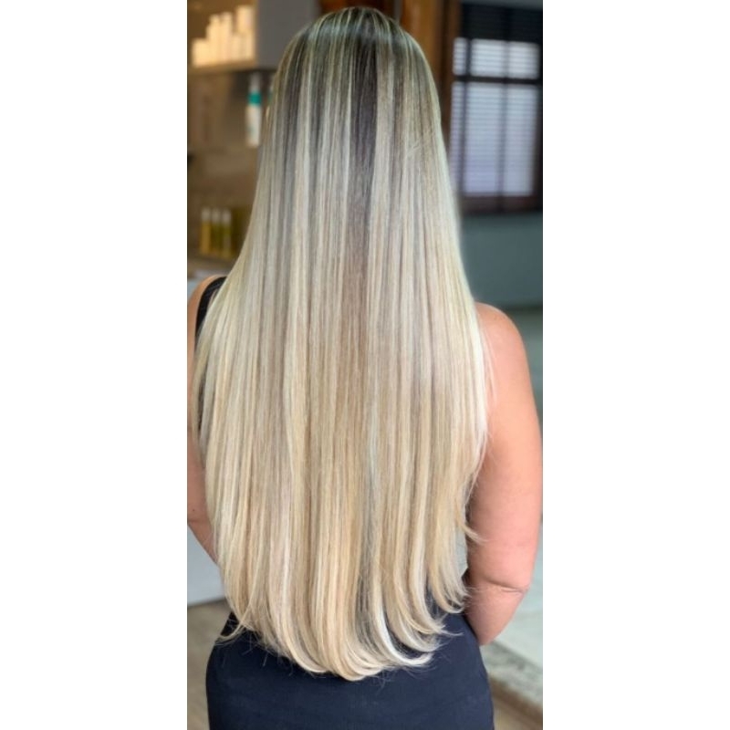 cabelo bio humano russo misto LINHA AA com tic tac o tiara de silicone (escolher no chat)