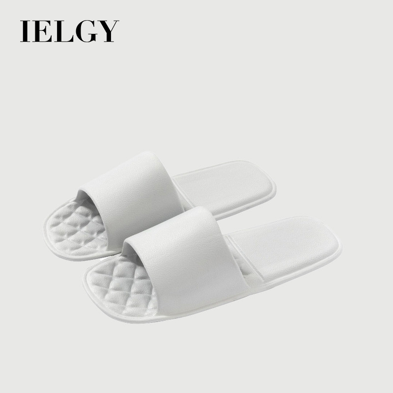 IELGY 2025 Chinelos Femininos Pretos Simples De EVA Para Viagem E Hotel Confortáveis Casa Casais
