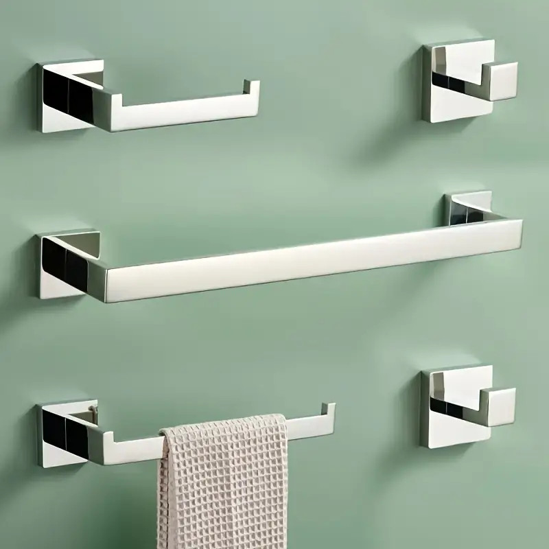 Bright Surface Kit Acessórios Banheiro Lavabo 5 Peças Aço Inox 304 no Pix 4.8 Avaliação da loja - Variação: