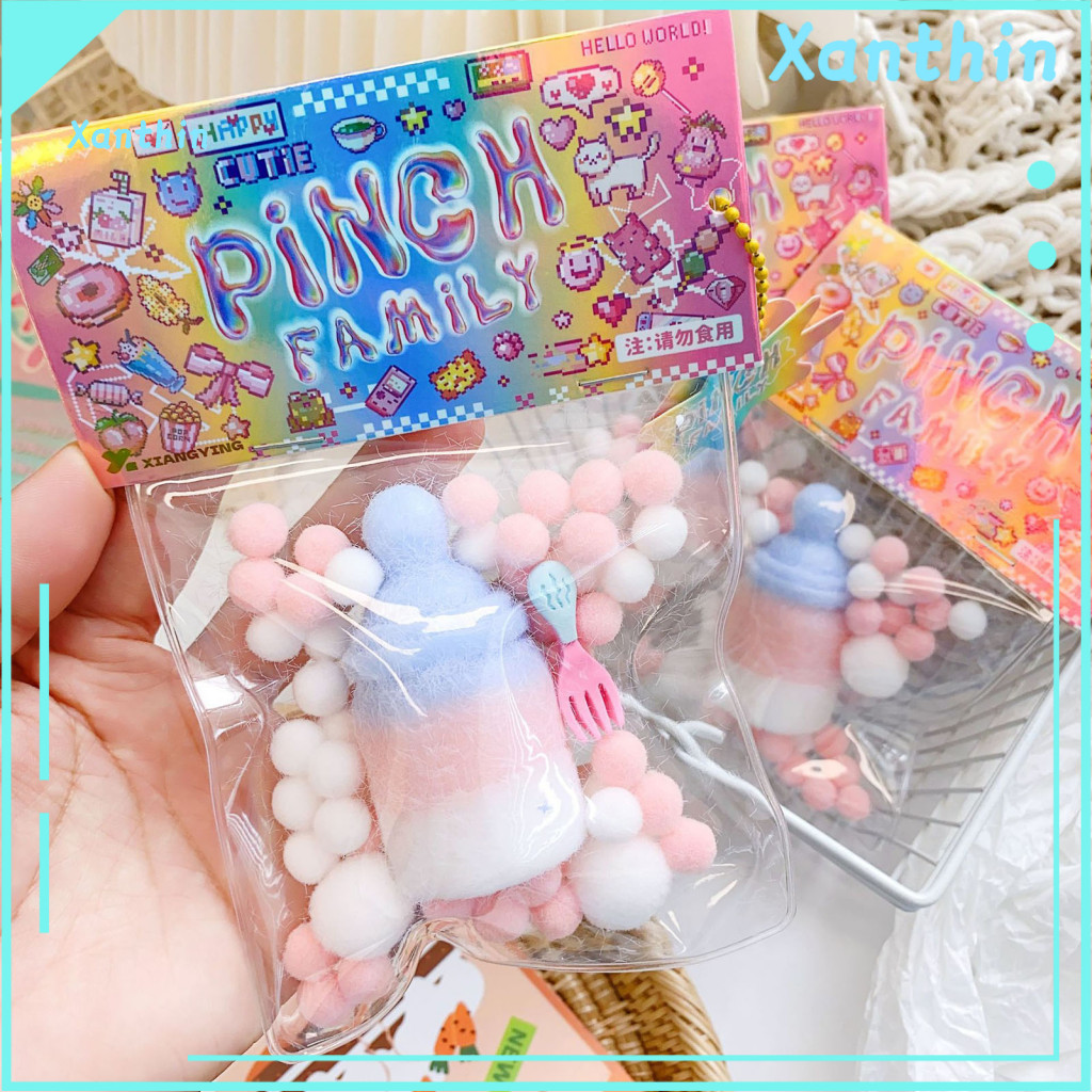 Stress Relief Squeeze Toy Squishes Waffle Slow Rebound Squishy Bunny Cat Paw Dessert Fidget Pinch for Kids Adults Birthd