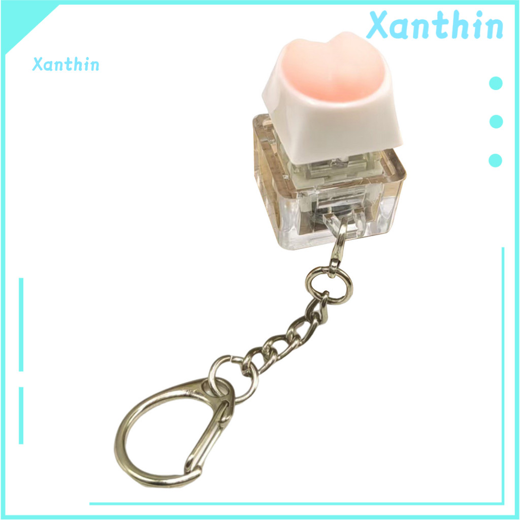 Cat Claw Fidget Toy Keyboard Paw Stress Relief Keychain Corgi Butt Clicker Portable Decompression Button for Anxiety Kid
