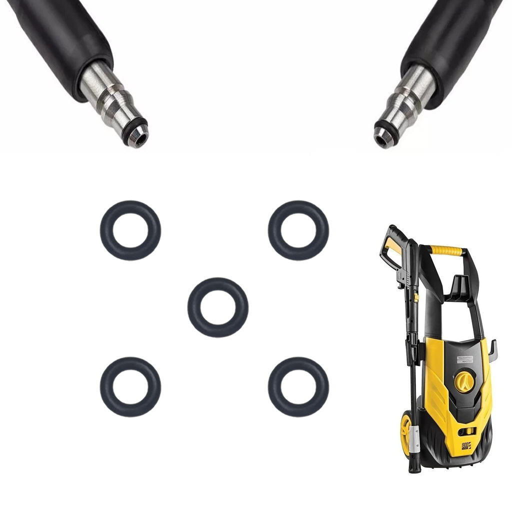 Anel Oring Borrachinha Vedação Compatível Com Mangueira Tramontina Master 1900PSI 1800W - 05 Unidades