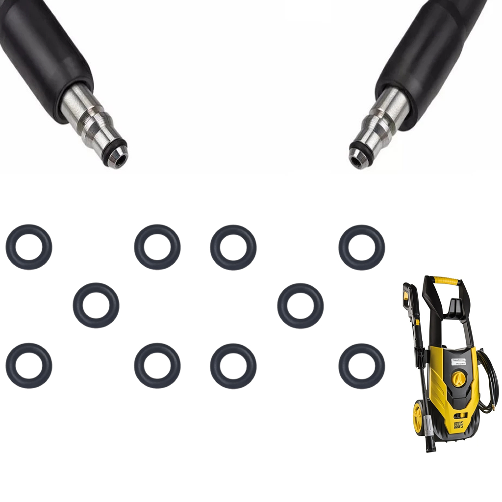 Anel Oring Borrachinha Vedação Compatível Com Mangueira Tramontina Master 1900PSI 1800W - 10 Unidades