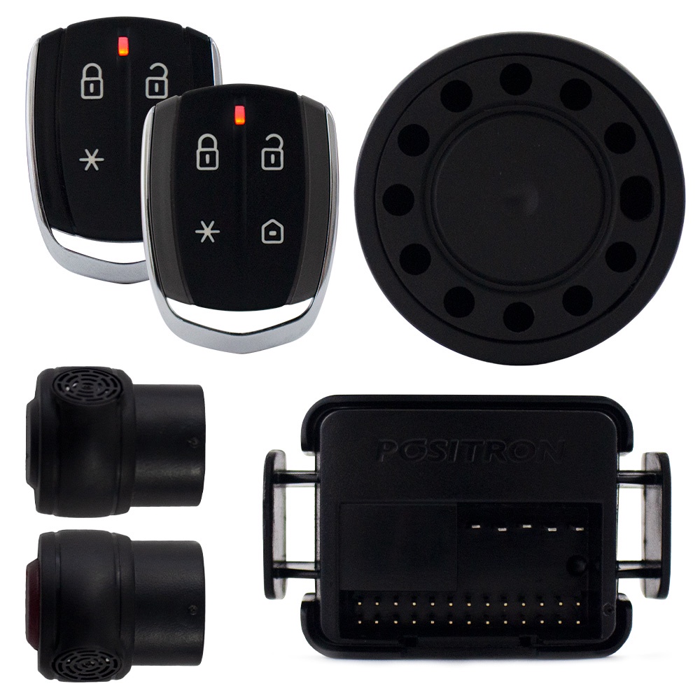 Alarme Automotivo Positron Cyber PX-360BT Starter Universal Bluetooth Presença Sirene Comando Partida Smartphone