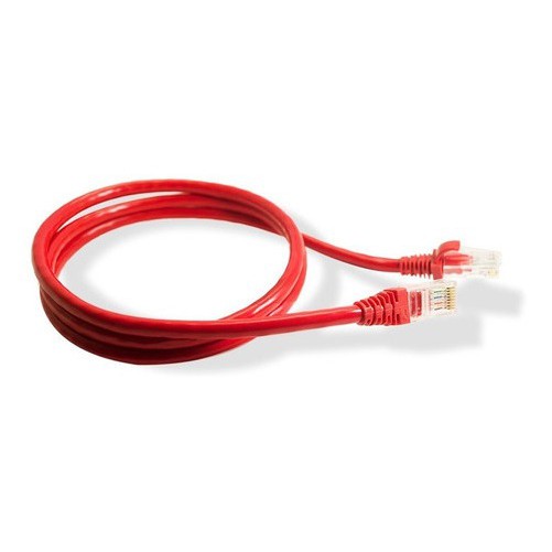 Kit 20 Un. Cada Patch Cord Cat6 Vermelho - 15cm, 30cm, 50cm