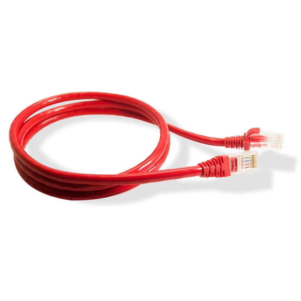 Patch Cord Cat6 Cftv Conector Cat6 Vermelho 20cm