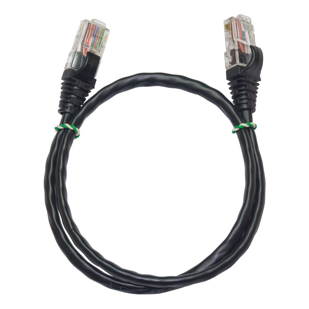 Patch Cord  Cat5e Rj45 - 24 Unidades 60 Cm Preto