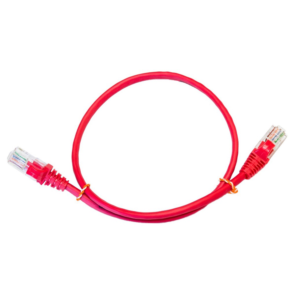 Kit 200 Un. Patch Cord Cat5e Utp Rj45 Vermelho 25cm + Brinde