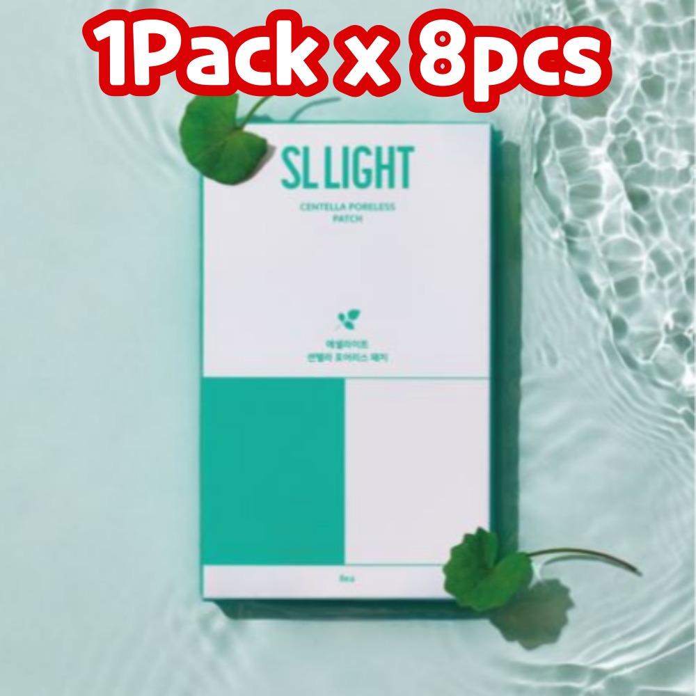 [1 Pacote x 8 Unidades] SLLIGHT Feito Na Coreia Centella Poreless Butterfly Zone Patch