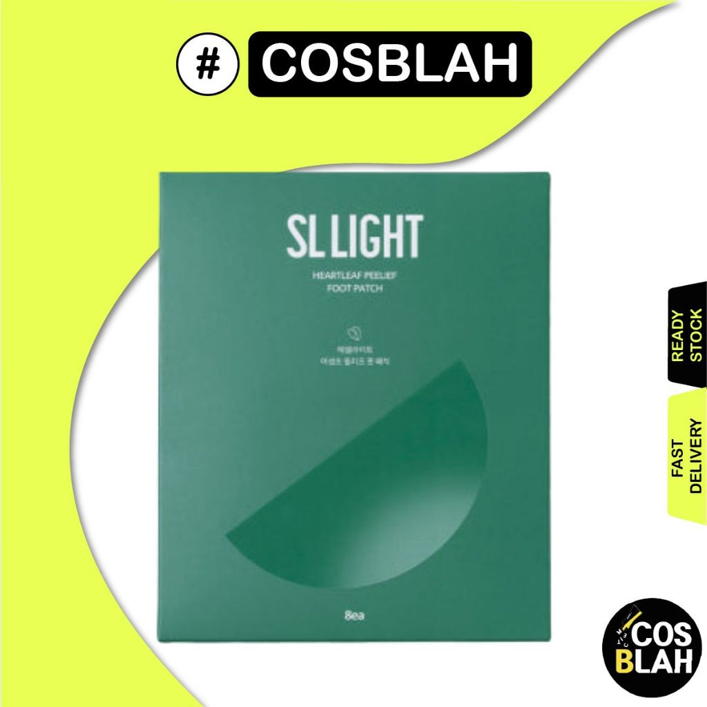 SLLIGHT Heartleaf Eoseongcho Peelief Patch Para Pés 8 Unidades