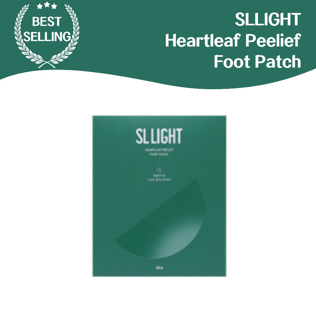 SLLIGHT Heartleaf Peelief foot patch 8ea Esfoliação , Cuidado Calmante Do Calcanhar , Ingredientes Naturais , Substituto De Esfoliante Para Os Pés , Cuidados Domésticos Fáceis , Hidratação + Adesivo Lisos