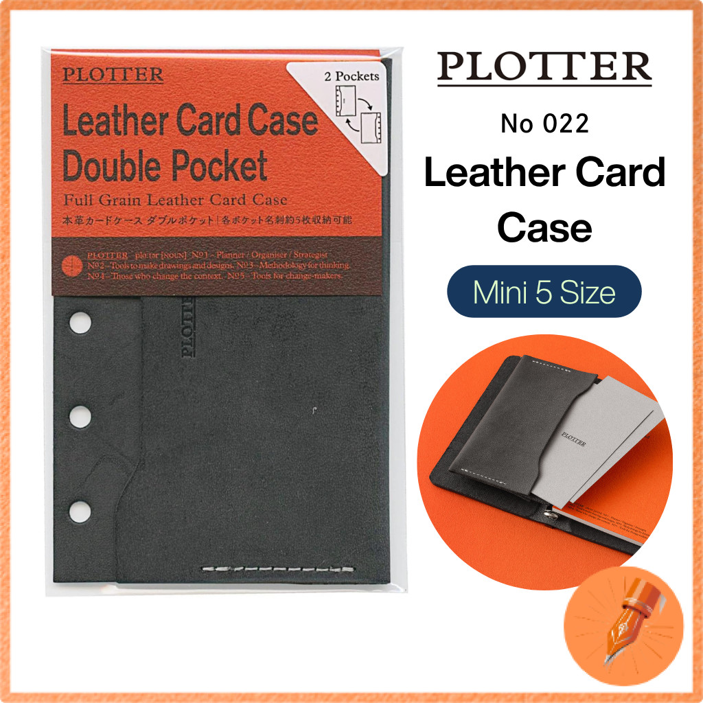PLOTTER Mini 5 Size Genuine Leather Card Case Double Pocket 77718112
