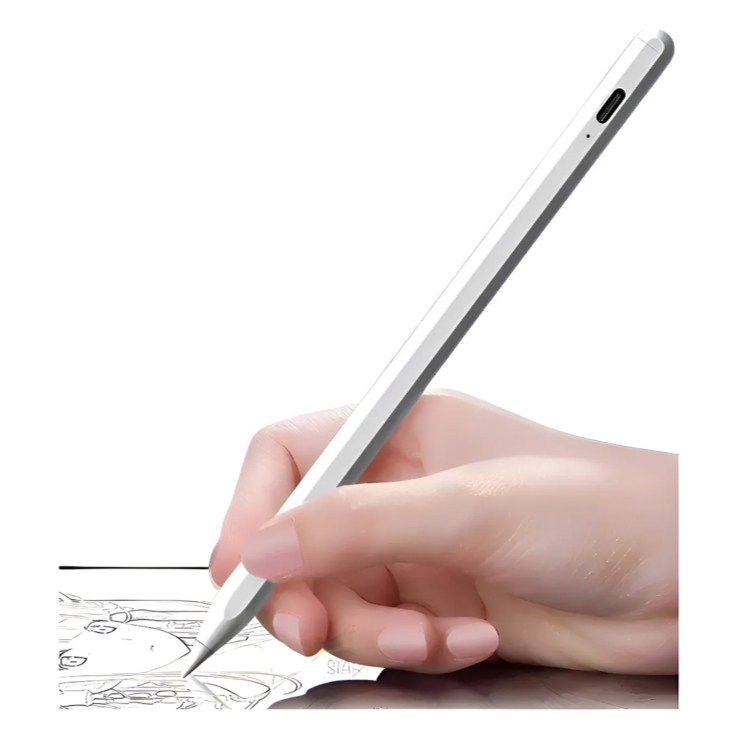 Caneta Touch Recarregável Usb-c P/ iPad Palm Rejection