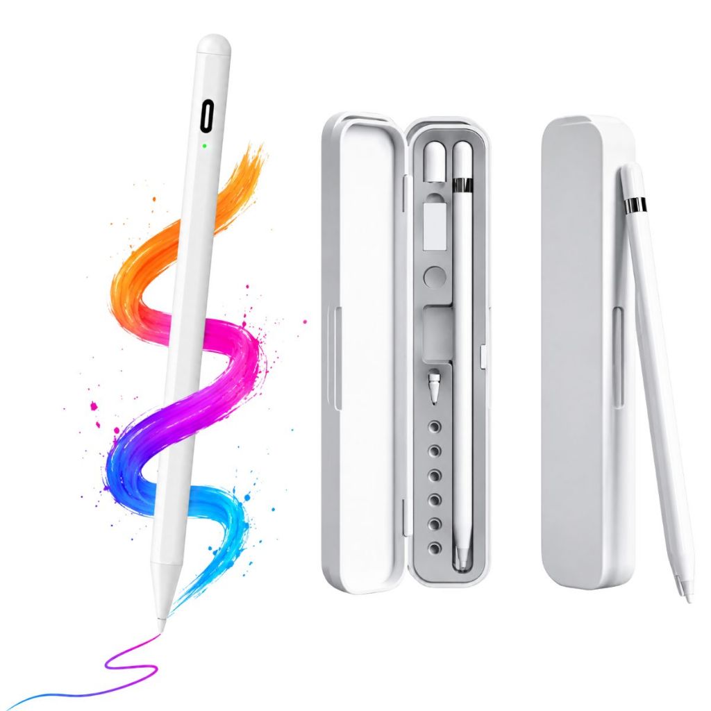 Caneta Touch Pei LP-06 Para Ipad's Bluetooth Palm Rejection + Case Caneta