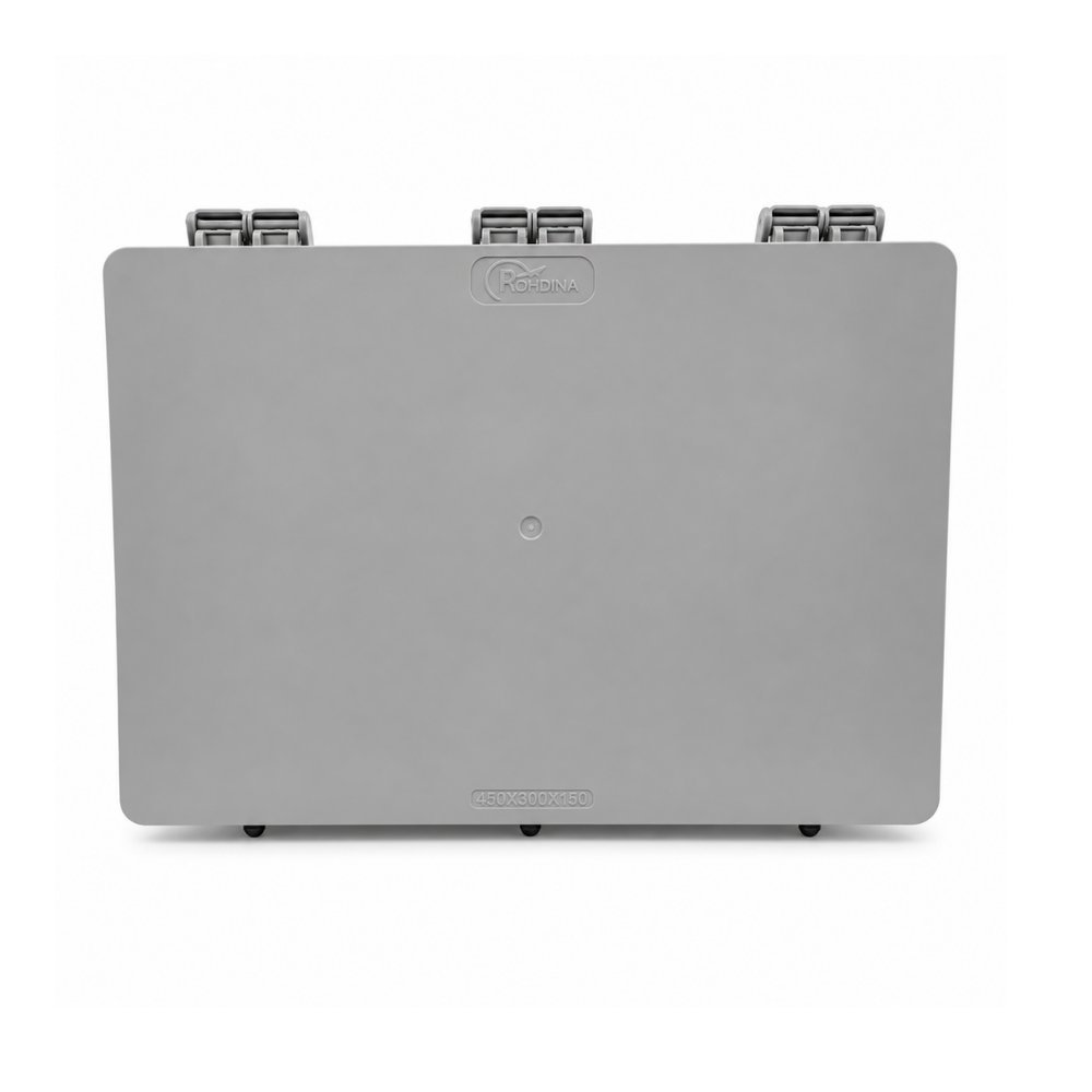Quadro de Comando Rohdbox Completa 450x300x150 Cinza Opaca IP68 IK10 Rohdina