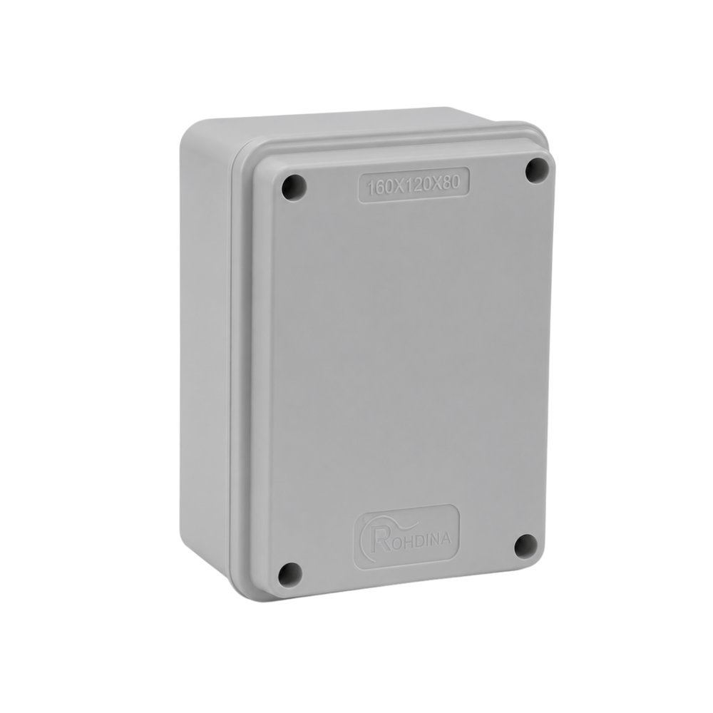 Quadro de Comando Rohdbox Econômica 160x120x80 Cinza Opaca IP68 Rohdina