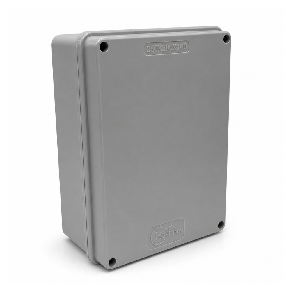 Quadro de Comando Rohdbox Econômica 250x200x100 Cinza Opaca IP68 Rohdina