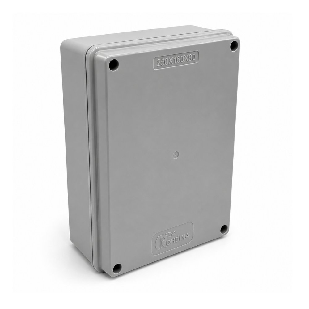 Quadro de Comando Rohdbox Econômica 250x160x90 Cinza Opaca IP68 Rohdina