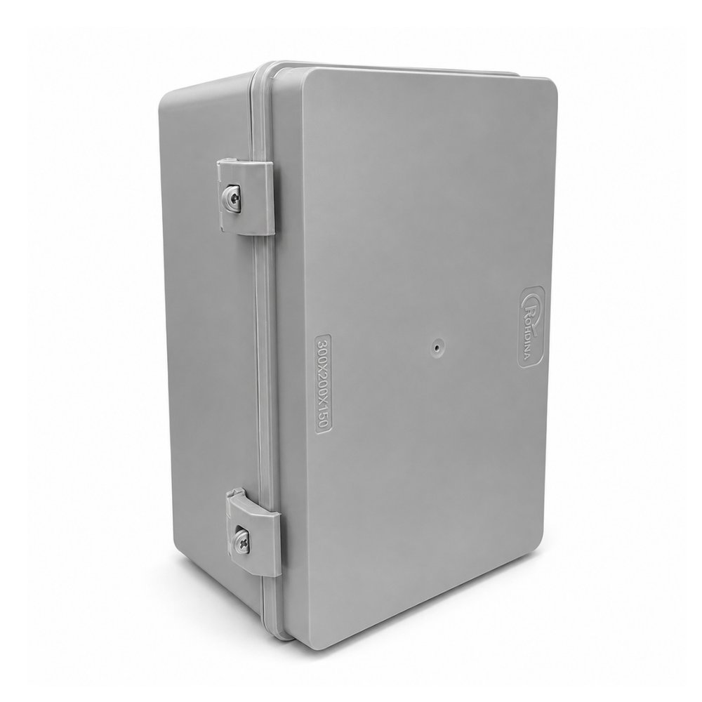 Quadro de Comando Rohdbox Completa 300x200x150 Cinza Opaca IP68 Rohdina