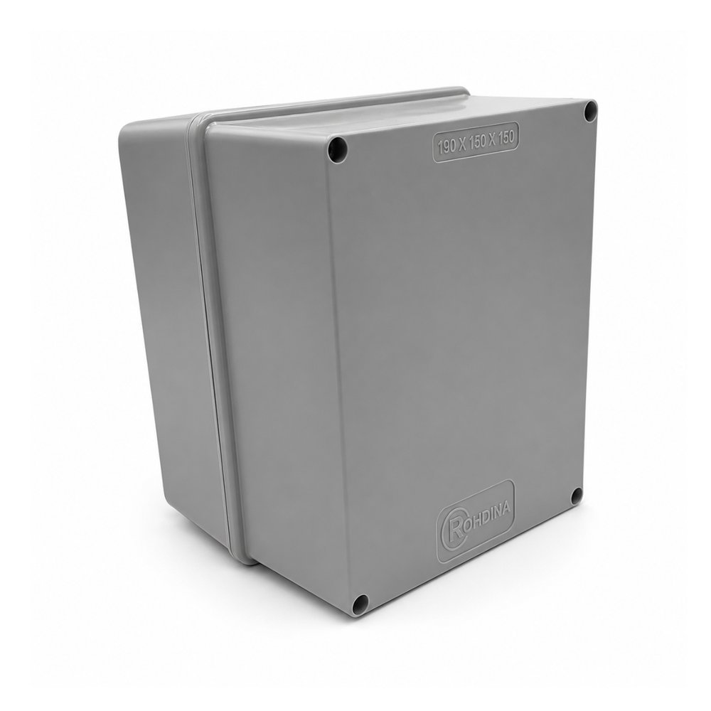 Quadro de Comando Rohdbox Econômica 190x150x150 Cinza Opaca IP68 Rohdina