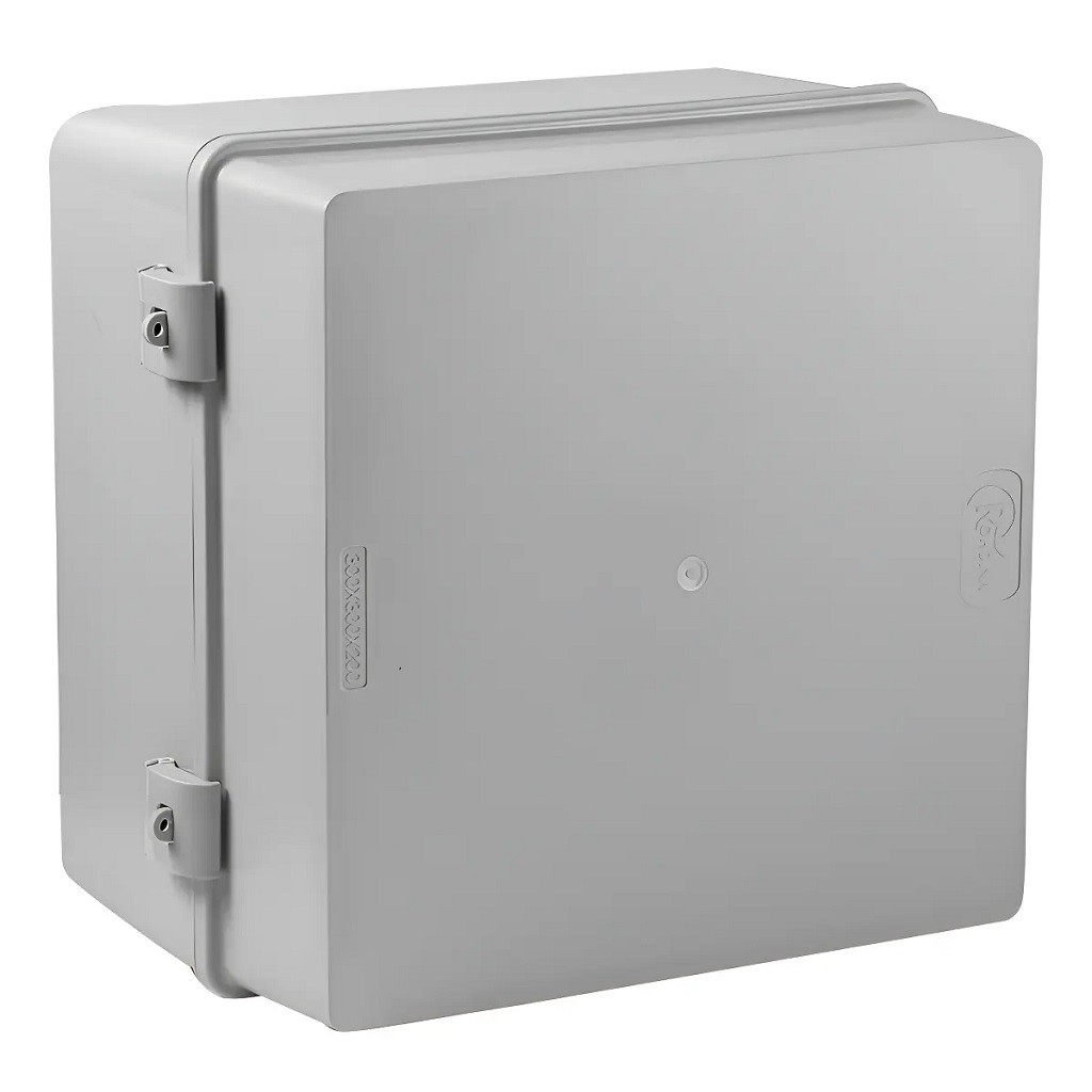 Caixa Comando Rohdbox 300x300x200mm IP68 IK10 Cinza/Tampa Opaca