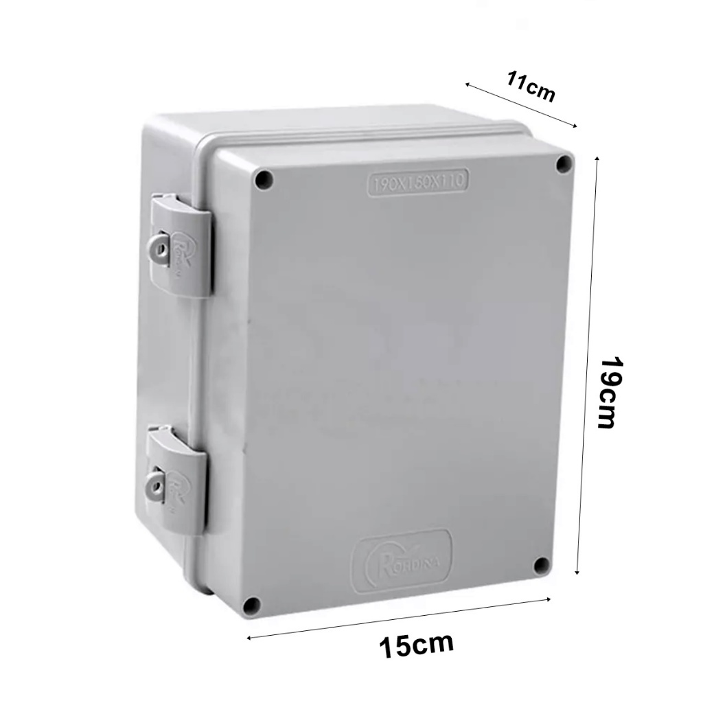 Caixa STANDARD Cinza Tampa Opaca IP68 Rohdina 190x150x110mm