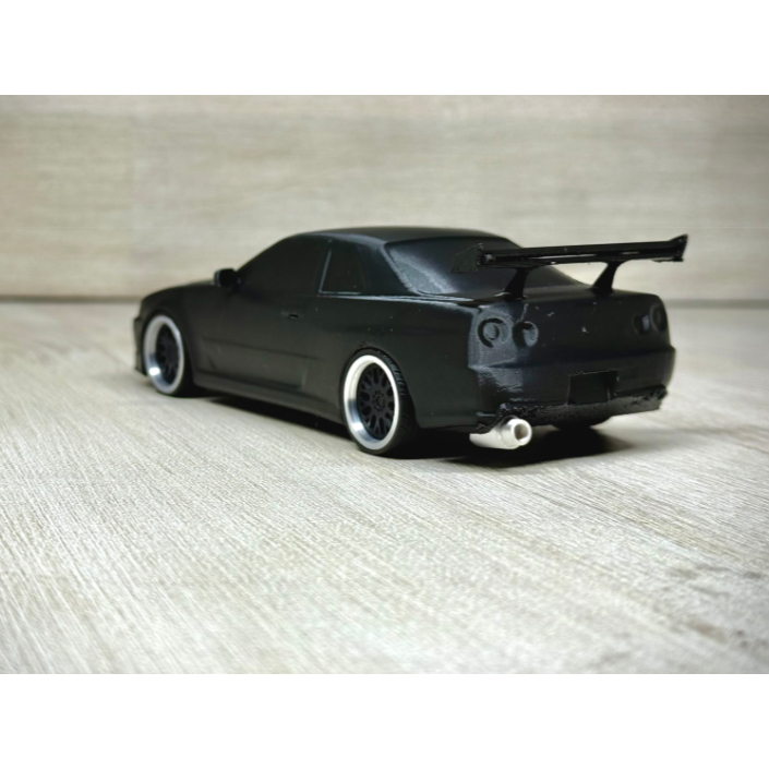 Muggora Modelo de carro Nissan Skyline R34 GTR!