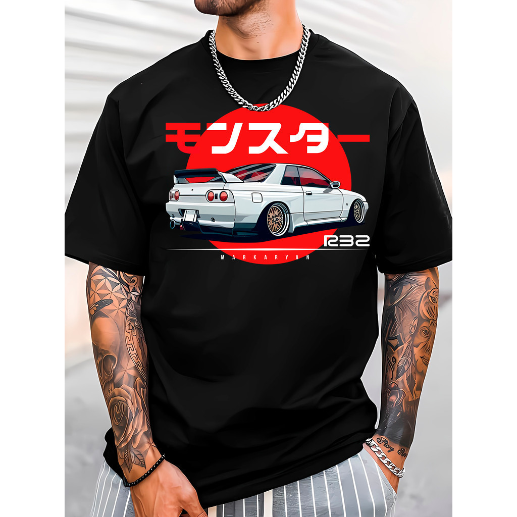 Camiseta Masculina GTR Skyline R34 R22 Carros jdm T-shirt Camisa Japonês Promoção Camisa Algodão