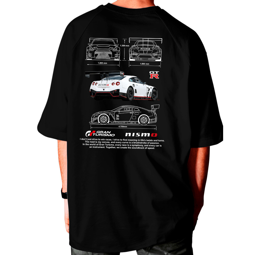 Camiseta Unissex Oversized Plus Size Feminina Masculina OVERSIZED Streetwear Skyline Video Game Gtr Carros  Detalhes Alg