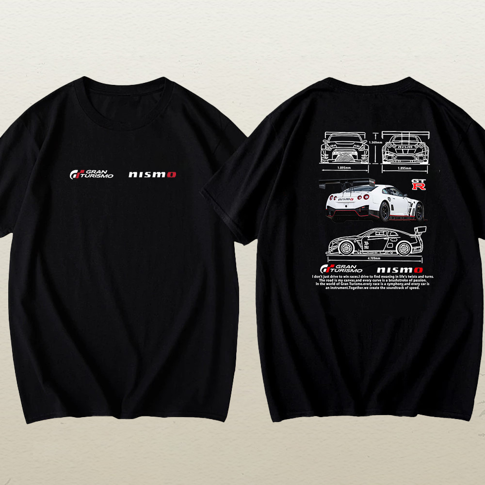 Camiseta OVERSIZED Streetwear Skyline Video Game Gtr Carros Detalhes Algodão Unissex - Com Estilo Cyberpunk