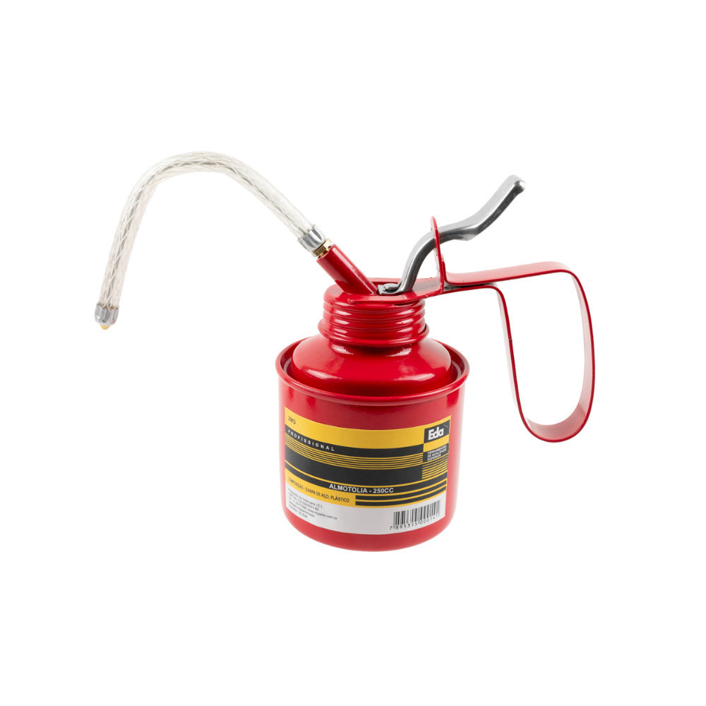 Almotolia Bomba Manual Óleo Câmbio Metal Bico Rígido 250ml 2MO