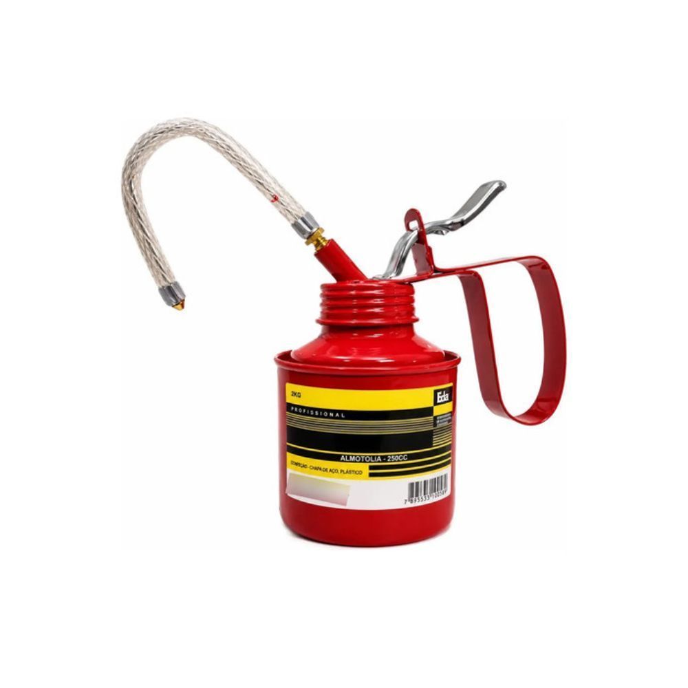 Almotolia Bomba Manual Óleo Câmbio Metal Bico Rígido 250ml