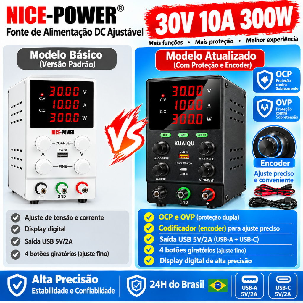 fonte de alimentação dc 30v 10a 5a fonte de alimentação de bancada variável fonte de alimentação de laboratório ajustáve