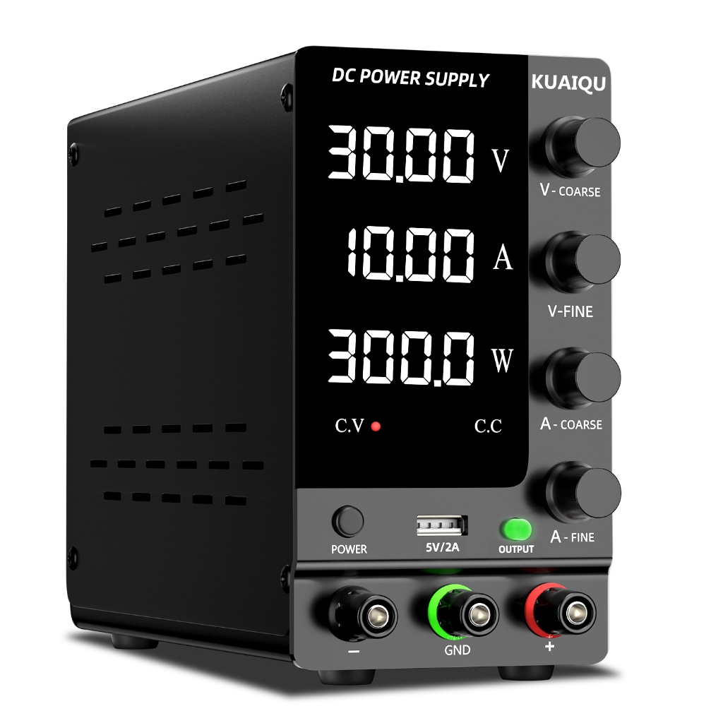 Fonte De Alimentação DC KUAIQU Lab 30V 10A 6A , De Bancada De Comutação Ajustável 60V 5A 120V 3A , Corrente Predefinida
