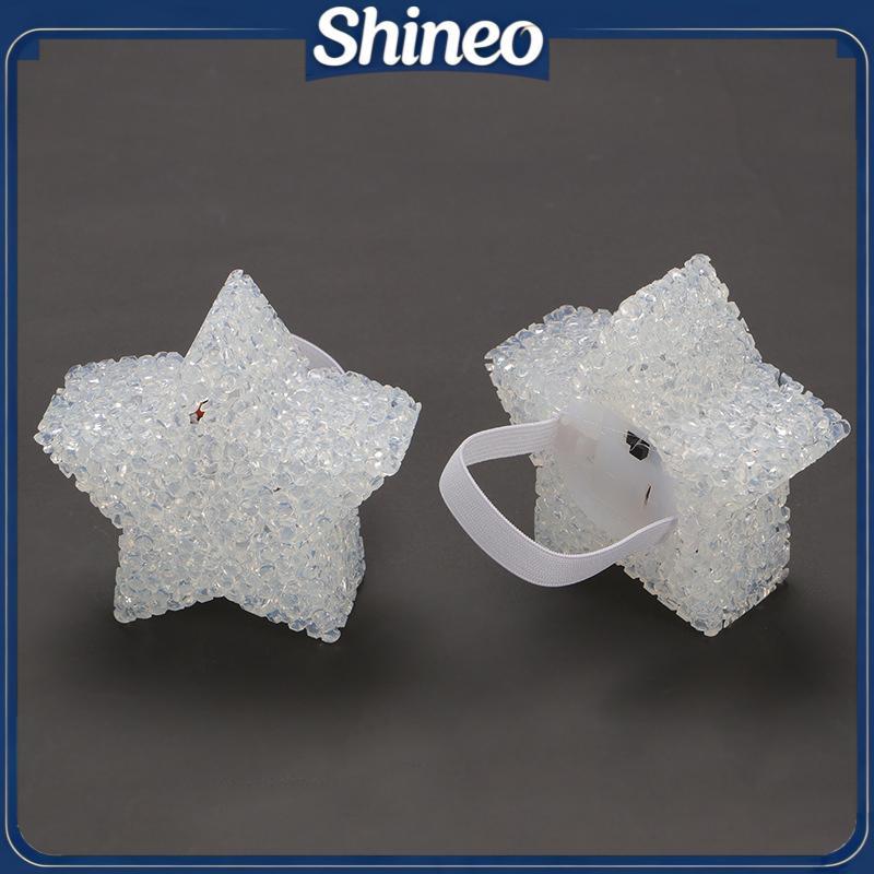 SHINE Estrela Portátil Luz LED Bonito Acrílico Em Forma De Da Noite Anti-Deslizamento Banda Lâmpada Para Dança Desempenh