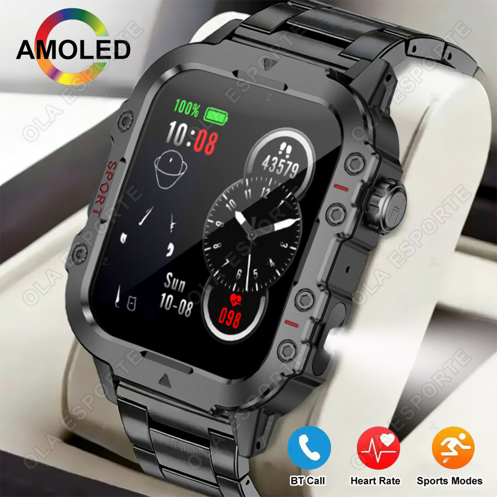 Novo Relógio Inteligente LED Masculino Bluetooth Chamada Relógio Inteligente Multi Modo Esportivo Monitor de Saúde