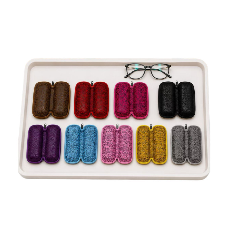 Estojo Caixa Cases Para Oculos De Grau Com Ziper Diversas  Coloridas