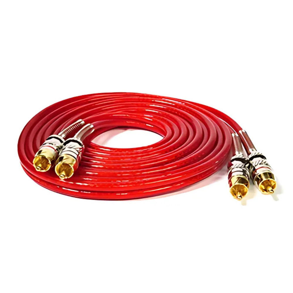 Cabo Rca 2x2 Nwt Profissional Blindado Vermelho 1m [F133]
