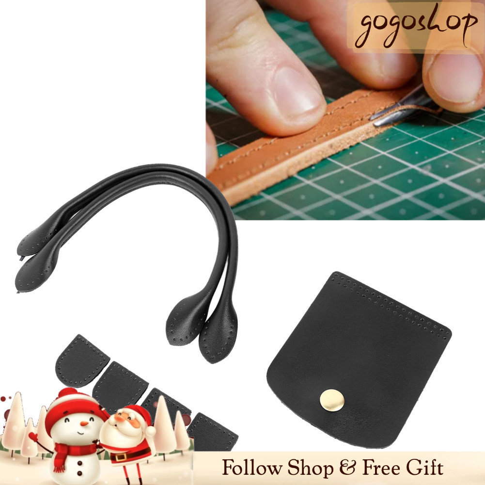 Gogoshopp-br Gogoshopp-br DIY Bolsa Fazendo Materiais Moda Alça Bolsa Flip Cover Zipper Rolha Kit de Couro Bolsa para
