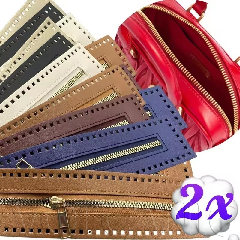[Envio Rápido] Extrator De Zíper De Couro Dupla Face Para Bolsas Artesanais DIY | Acessórios Feitos À Mão De Material Pr