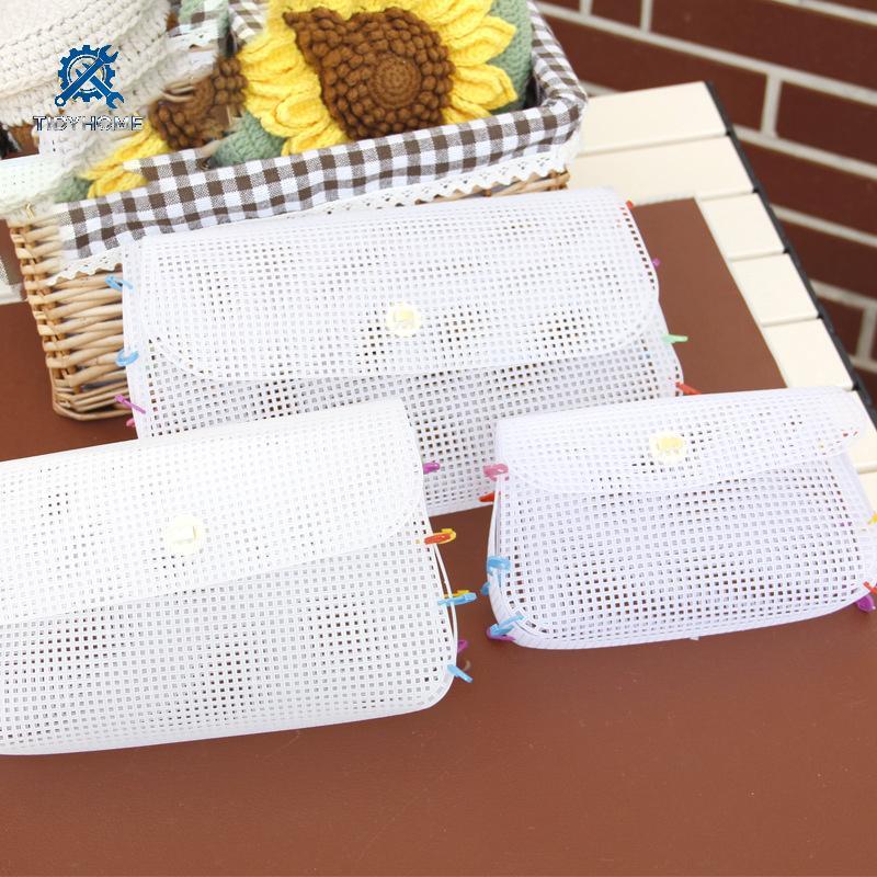FFBR Kit De Malha Plástica De Tecelagem Auxiliar , Bolsa De Ombro , Pano De Plástico , Material Para Fazer DIY Quente