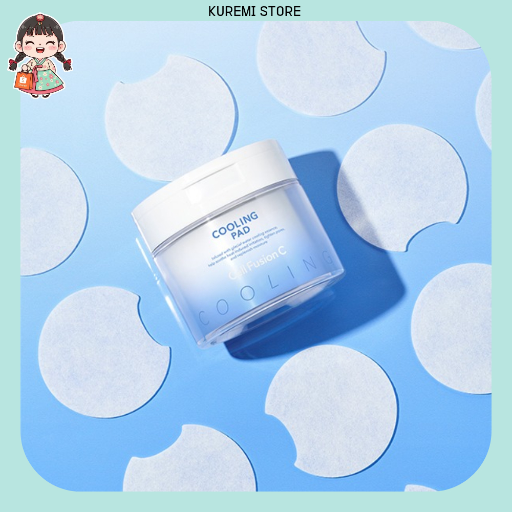 [Cell Fusion C] Brisa Ártica Revigora Tônico Facial Refrescante Discos Hidratantes 70 Unidades