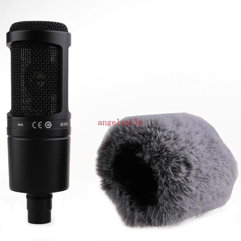 Ar Pele Artificial Microfone Capa Muff Pára-Brisas Para AT2020