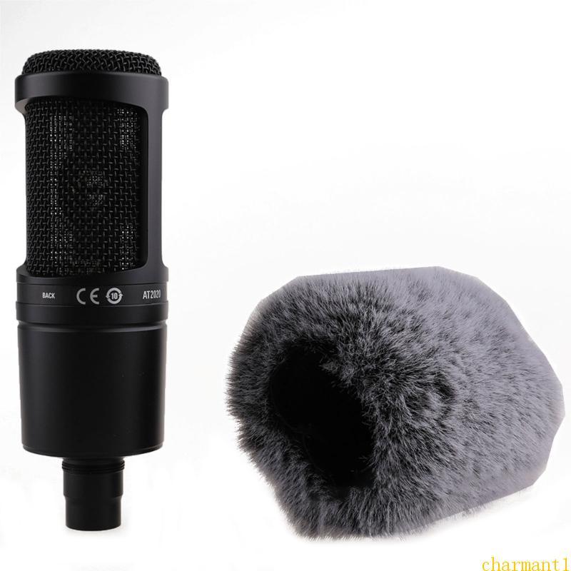 charmant Ar Pele Artificial Microfone Capa Muff Pára-Brisas Para AT2020