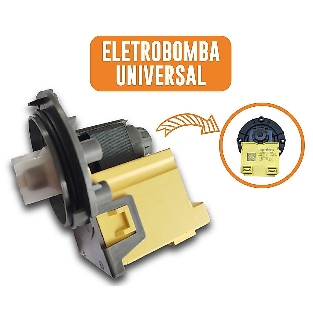 Bomba Eletrobomba Lavadora Máquina Universal 110V Electrolux Continental